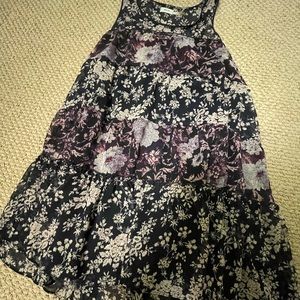 kimchi blue extra small floral purple babydoll dress